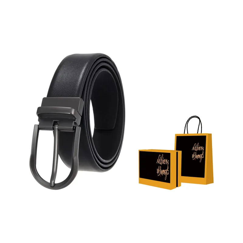 ALIEN BANG Cow Leather Leather Belts Men's 3.5CM-5