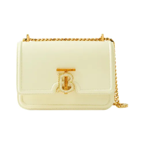 Burberry Calfskin Shoulder Bag Crossbody Bag Small Size Women's Cool Lemon