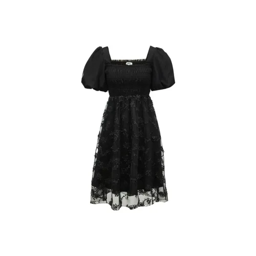 ONLY Short-Sleeved Dresses Women's H1Z Black