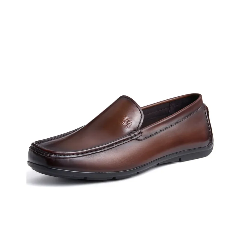 CAMEL Leather Shoes Men's Brown-1