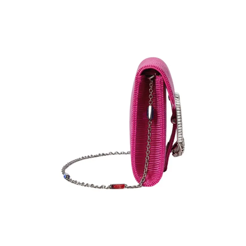 GUCCI Fabric Crossbody Bag Shoulder Bag Women's Fuchsia-3