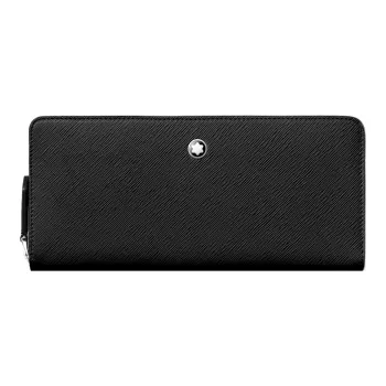 MONTBLANC Cow Leather Cell Phone Pouch Men's Black