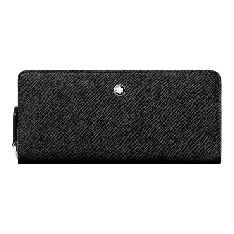 MONTBLANC Cow Leather Cell Phone Pouch Men's Black-0