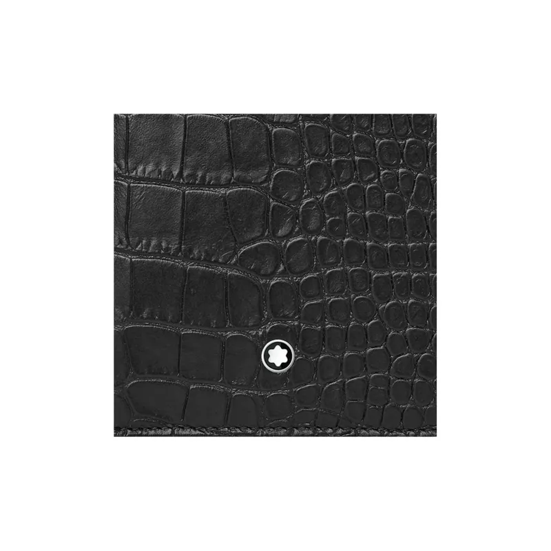 MONTBLANC Cow Leather Wallet Trumpets Men's Black-3