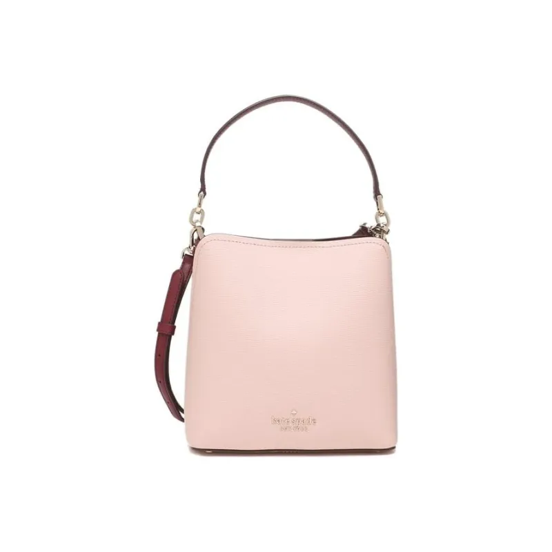 Kate Spade Leather Bucket Bags Shoulder Bags Small Size Women's Light Pink-0