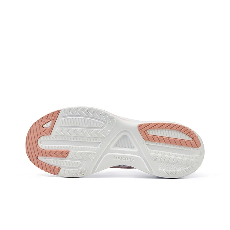 Saucony Humming 3 Cushioned Slip Resistant Low Top Casual Running Shoes Women's White Pink-4