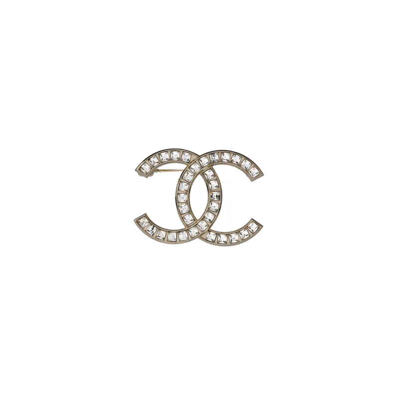 CHANEL Brooches Unisex Gold-4