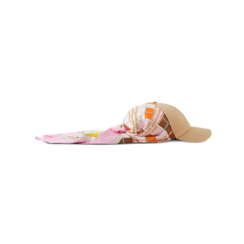 Burberry Scarf detail Baseball Cap-2