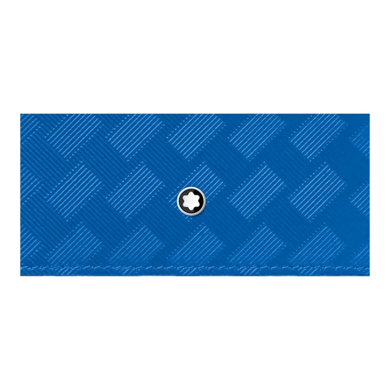 MONTBLANC Cow Leather Card Holder Men's Modern Blue-4