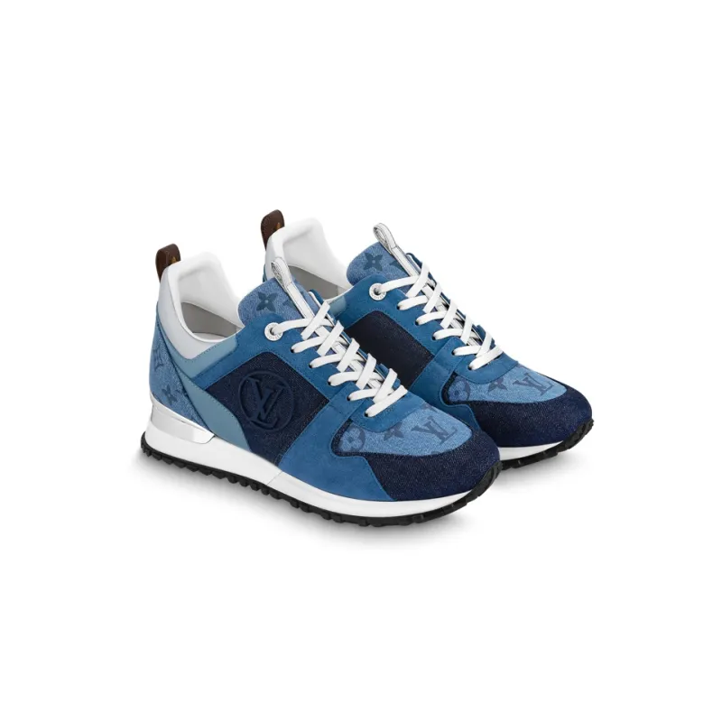 LOUIS VUITTON Run Away Anti Slip Wear Resistant Low Top Sports Casual Shoes Women's Blue-1