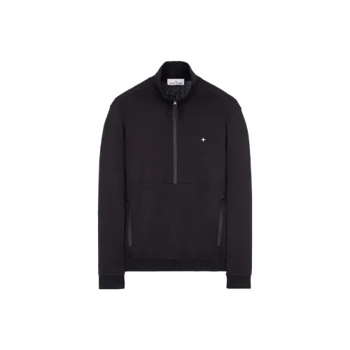 STONE ISLAND STELLINA Series Sweatshirts Men Black