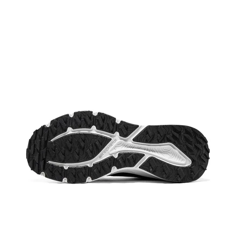 Skechers Switch Back Anti Slip Wear Resistant Low Top Running Shoes Women's Black White-5