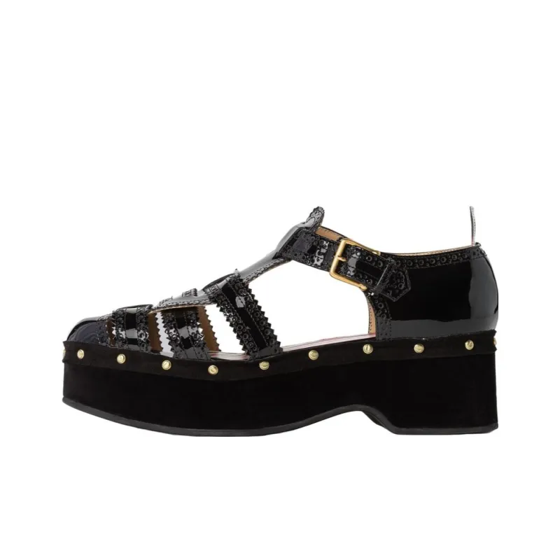 THOM BROWNE Fisherman Caged Platform Sandals-0