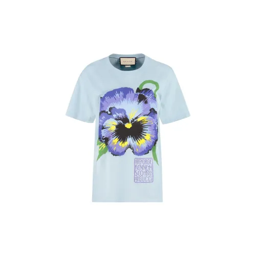 GUCCI T-Shirts Women's Light Blue