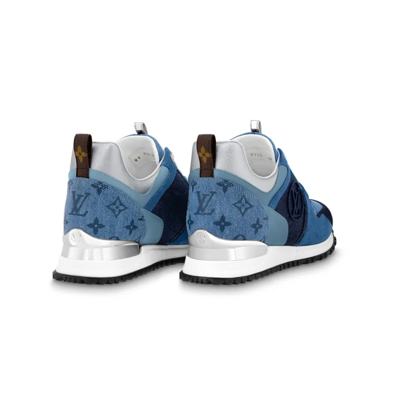 LOUIS VUITTON Run Away Anti Slip Wear Resistant Low Top Sports Casual Shoes Women's Blue-2