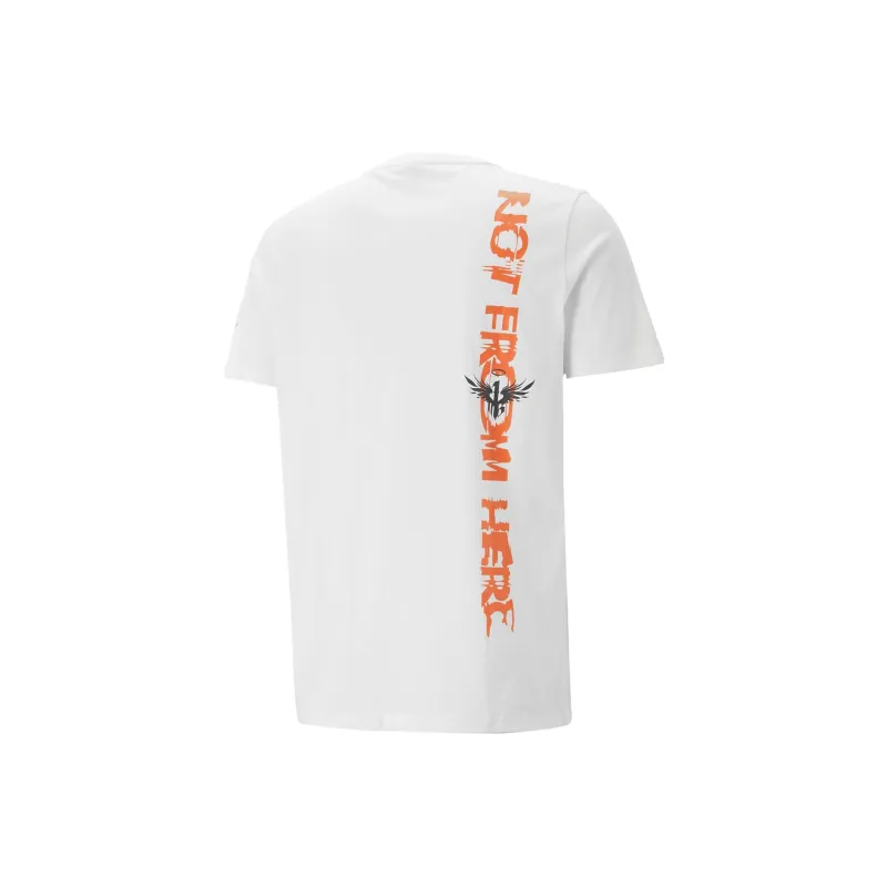PUMA Basketball Collection T Shirts Men White-1