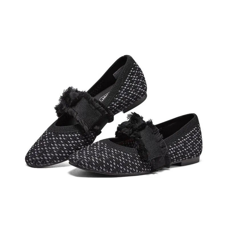 Skechers Snip Anti Slip Wear Resistant Breathable Supportive Rebound Low Top Casual Shoes Women's Black-3
