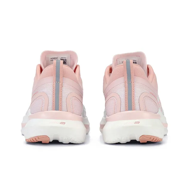 Saucony Humming 3 Cushioned Slip Resistant Low Top Casual Running Shoes Women's White Pink-3