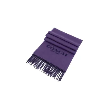 COACH Knit Scarves Unisex Purple