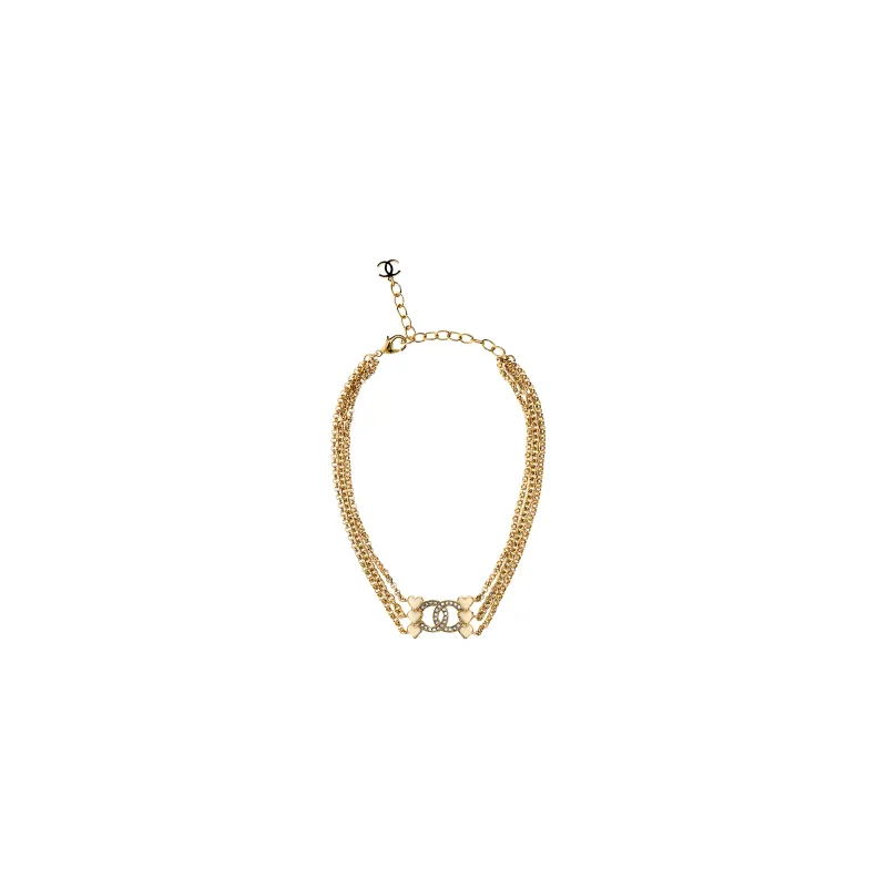 CHANEL Metal Necklaces Women's Gold-4