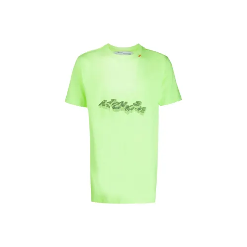 OFF-WHITE T-Shirts Men Neon Green