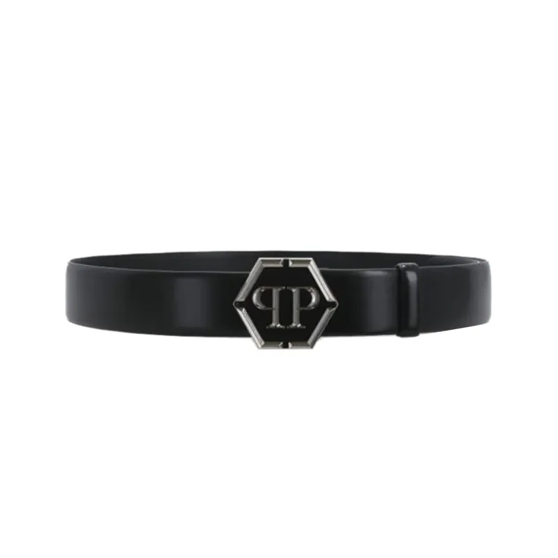 PHILIPP PLEIN Leather Belts Men Black-0