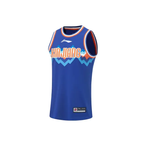 LINING CBA Collection Basketball Jersey Men Dream Blue