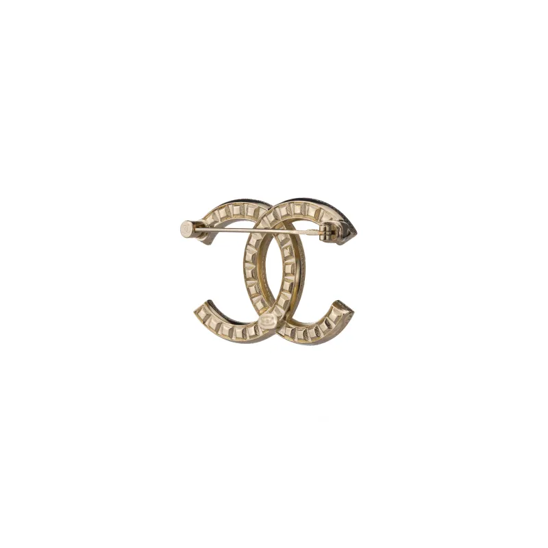 CHANEL Brooches Unisex Gold-2