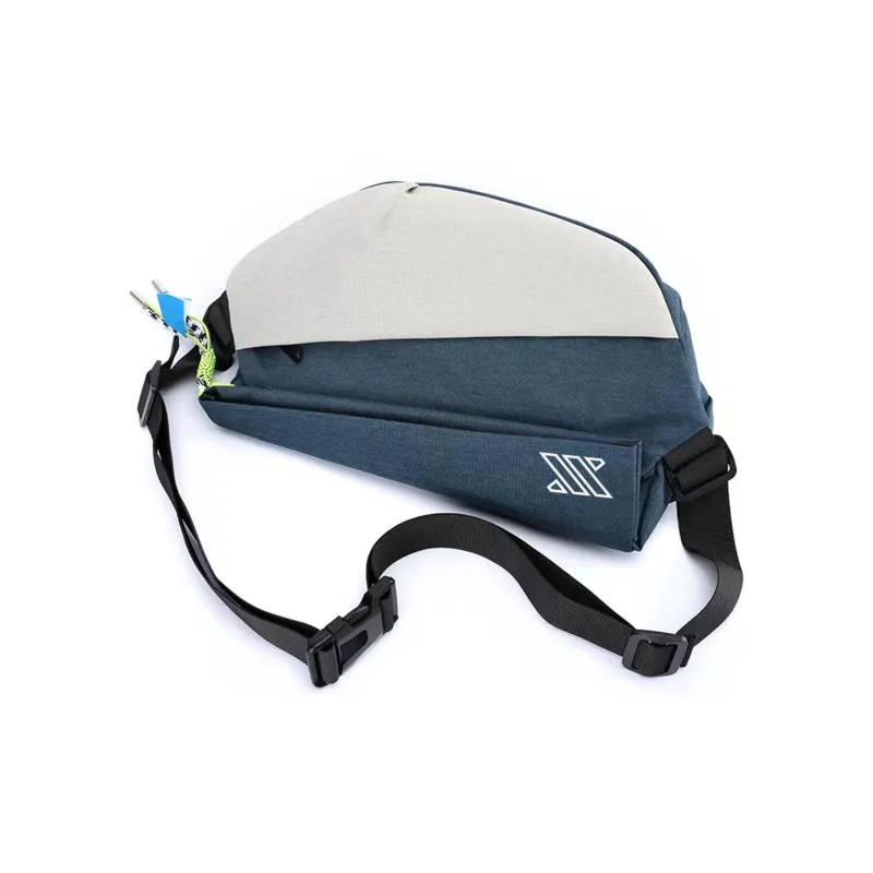 NOMK Oxford Workwear Messenger Bag Backpack Fanny Pack Regular Unisex Black/Gray-22