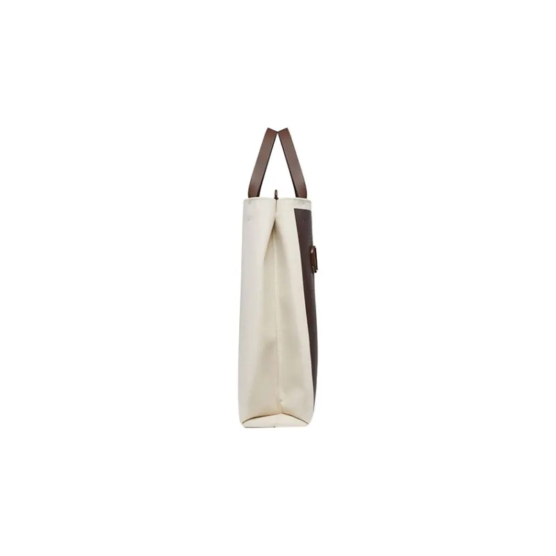 Valentino Cotton Tote Bag Shopping Bag Shoulder Bag Crossbody Bag Handbag Men's Light Umber-3