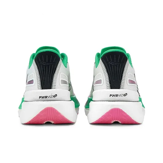 Saucony IDLING Cruise Shock Absorbers With Slip Resistant Features Low Top Casual Running Shoes Unisex White Pink Green-3