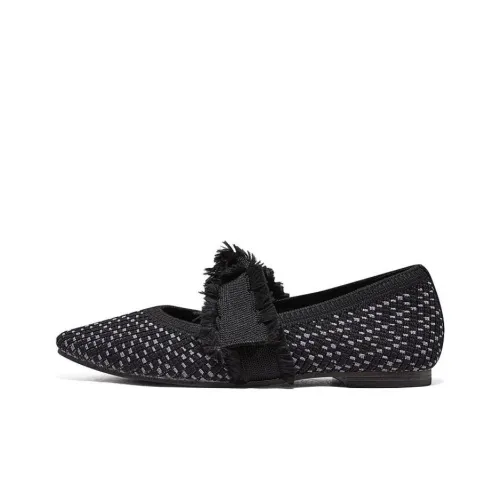 Skechers Snip Anti Slip Wear Resistant Breathable Supportive Rebound Low Top Casual Shoes Women's Black