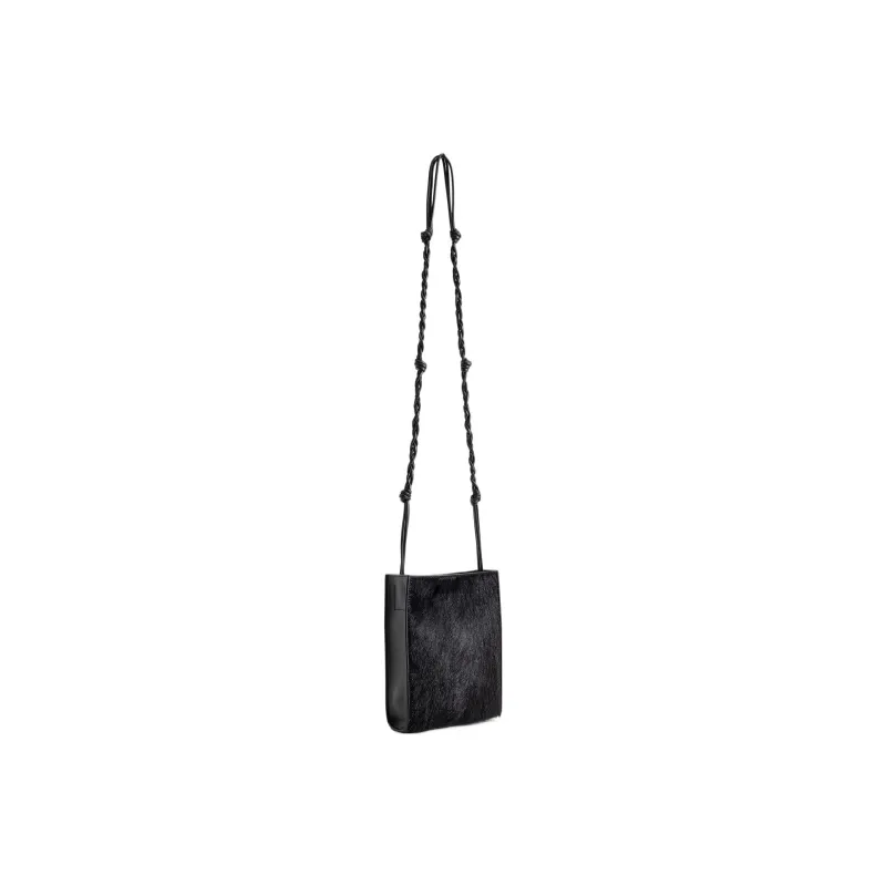 JIL SANDER Calf Hair Shoulder Bag, Crossbody Bag Trumpets Women's Black-2