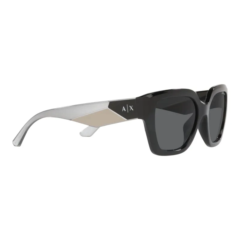 ARMANI EXCHANGEAE Plate Frame Square Sunglasses Men's Matte Black-5