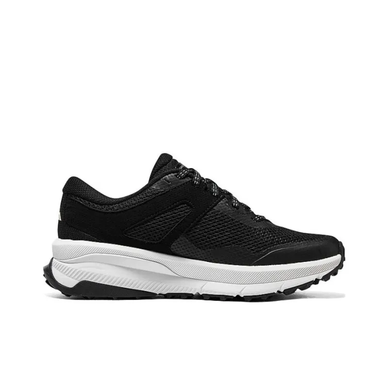 Skechers Switch Back Anti Slip Wear Resistant Low Top Running Shoes Women's Black White-1