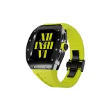 Titanium Alloy ◆ Black Case ◆ Fluorescent Green Strap