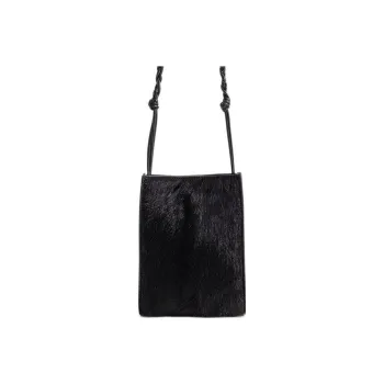 JIL SANDER Calf Hair Shoulder Bag, Crossbody Bag Trumpets Women's Black