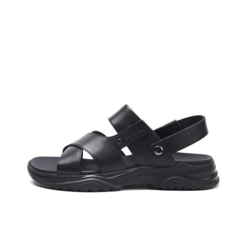 Satchi Beach Sandals Men Black