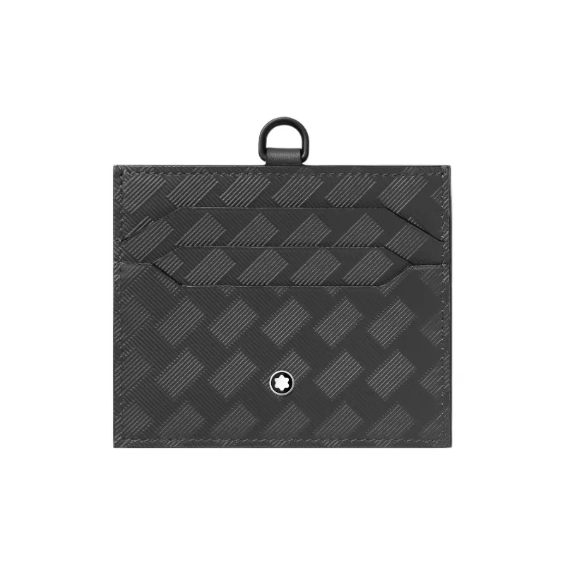 MONTBLANC Cow Leather Card Holder Men's Elegant Gray-0