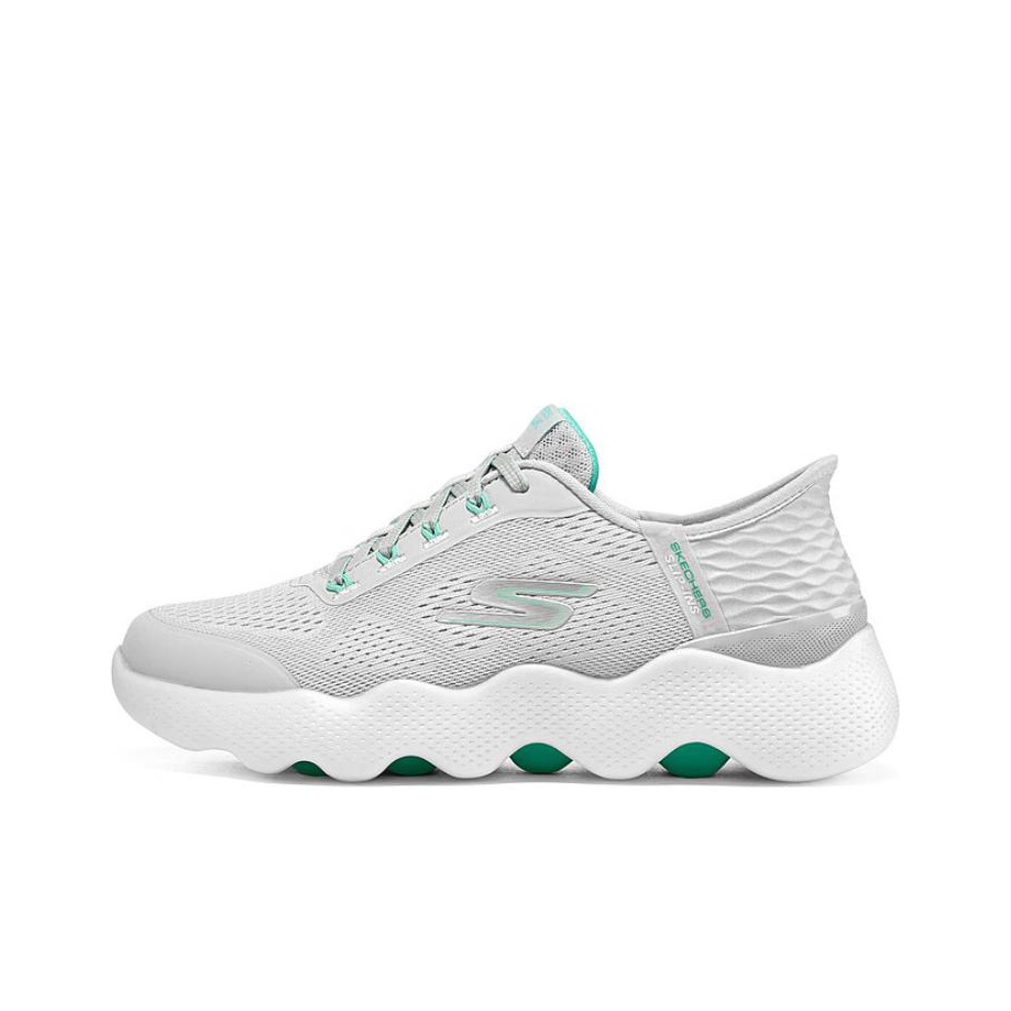 Skechers Go Walk Massage Fit 'Grey Aqua' Women's - POIZON