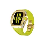 Titanium Alloy ◆ Gold Case ◆ Fluorescent Green Strap