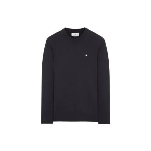 STONE ISLAND STELLINA Series Sweatshirts Men Black