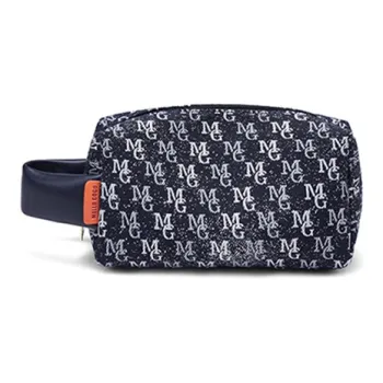 MELLO GOGO Fabric Handheld Makeup Bag Small Size Women's Blue