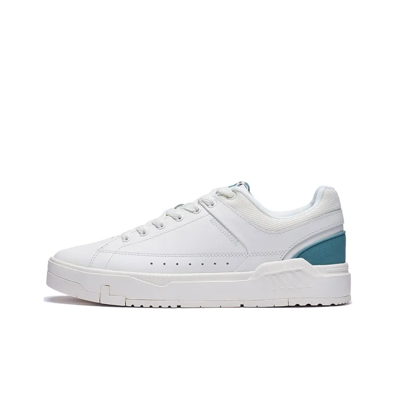 LiNing COMMON 70s Anti-Slip Wear-Resistant Low-Top Skateboard Shoes Men's White Green-0