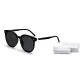 One-Row Pin Black Frame with Gray Lens