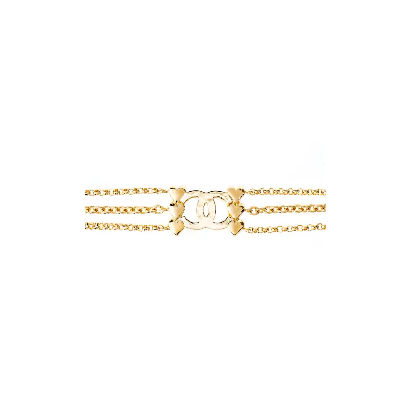 CHANEL Metal Necklaces Women's Gold-1