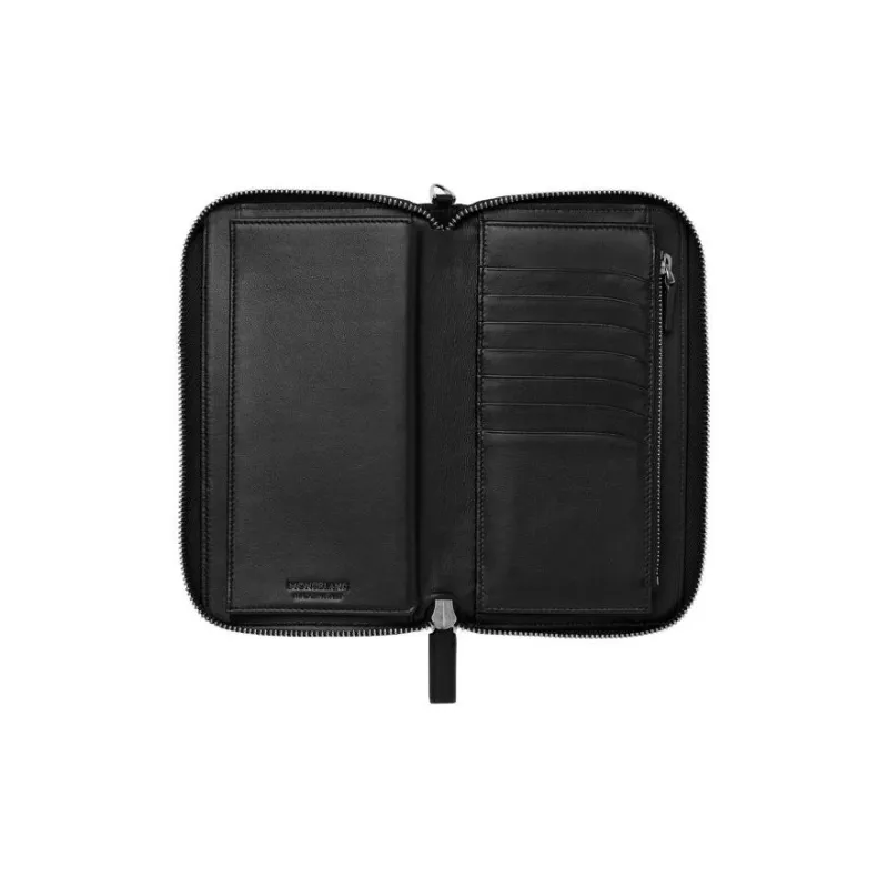MONTBLANC Cow Leather Wallet Trumpets Men's Black-1