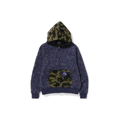 A BATHING APE SS23 Ape-man Manufactured Series Quilted Jacket Men Multicolor