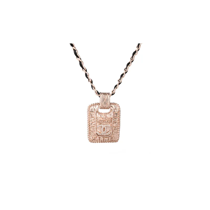 CHANEL Necklaces Unisex Gold-2