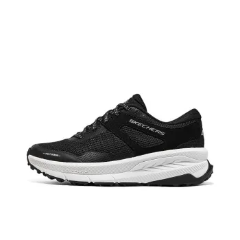 Skechers Switch Back Anti Slip Wear Resistant Low Top Running Shoes Women's Black White